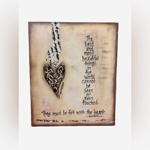 2/$15 - Hand-Painted Wall Art | Helen Keller Quote | Rhonda Kullberg Design